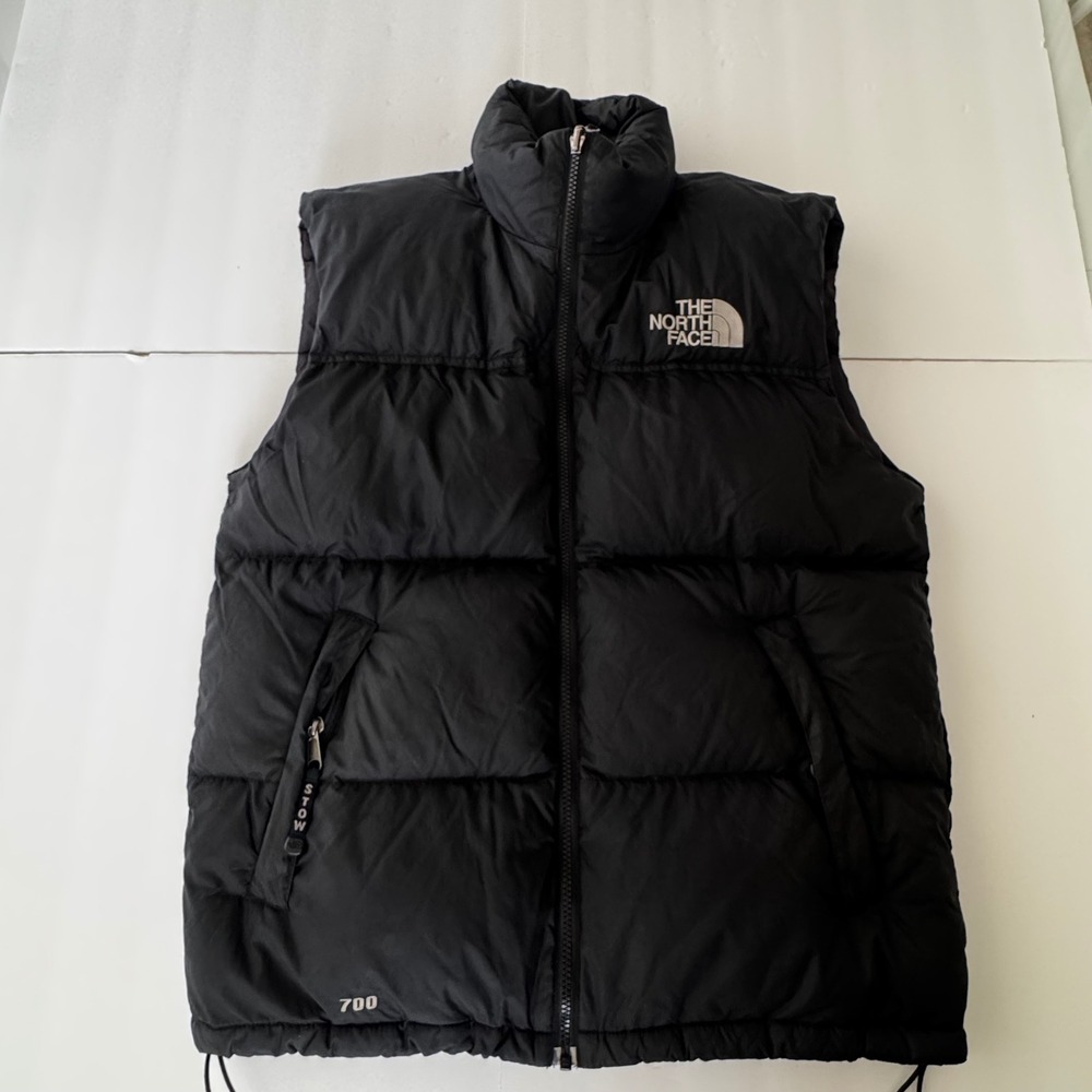 The North Face Nuptse 700 Down Puffer Vest Mens Medium Black A188 Stowable